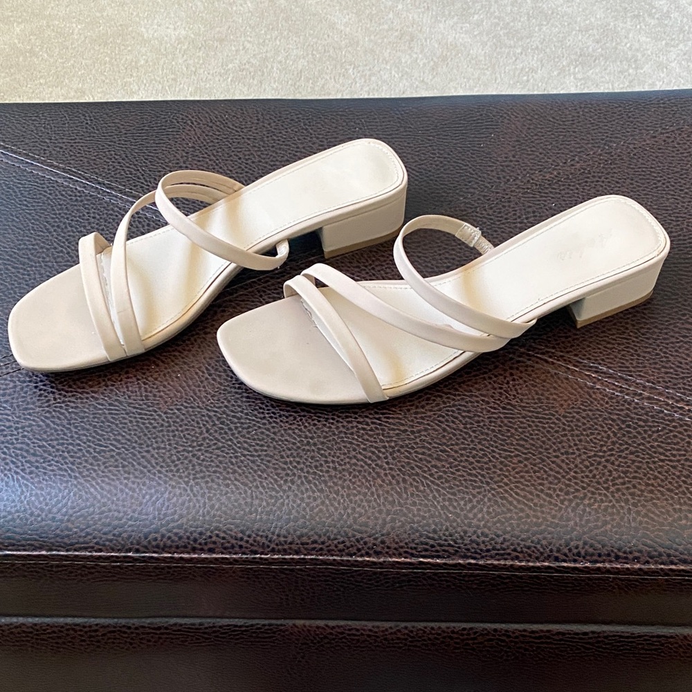 Ladies Ankis Tan Strappy Sandals - Picture 4 of 8